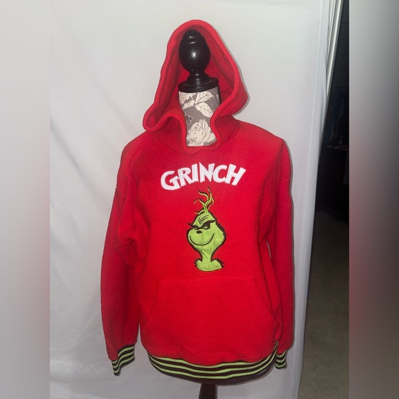 Grinch Forever 21 Hoodie
Sweatshirt Womens M Red
Pullover Embroidered Loose Fit - Picture 1 of 7